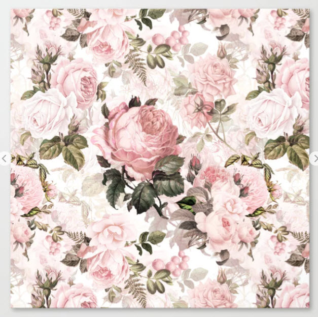 Vintage & Shabby Chic - Sepia Pink Roses