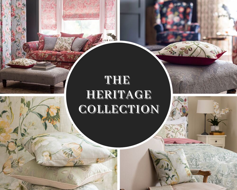Heritage colonial design collection of furnishing fabrics